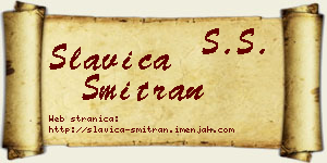 Slavica Šmitran vizit kartica